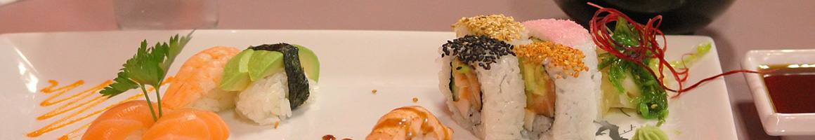 Eating Japanese Sushi at Sumo Sushi restaurant in Haslet, TX.